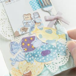 120 Pcs Kawaii Stationery Color Candy Label Index Stickers Aesthetic Message Memo for Handbook Scrapbooking Office Supplies
