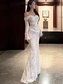 Sexy Womens Dresses Ele Casual Solid Slim Slash Neck Vintage Party Long Dress Female Clothes IC Robe Vestidos New