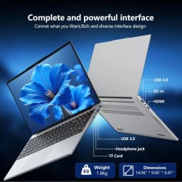 Xiaman 15.6" Laptop Computer Intel Core i3 Notebook PC Fingerprint Unlock Windows 11 Pro 16GB RAM 512GB 1TB SSD HD 1080P Laptops