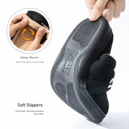 Suede Platform Slippers for men TPR Sole Memory Foam Warm Soft Cushion Non slip Stripe Design Comfortable Indoor House Shoes