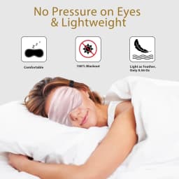 4 Pack Silk Sleep Mask - 100% Blackout, Zero Eye Pressure, Blindfold with Adjustable Strap, Super Soft Travel Eye Covers