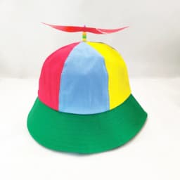 New Custom Logo Parent Child Cotton Helicopter Propeller Bucket Cap Outdoor Unisex Color Matching Sun Protection Fisherman Hat
