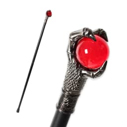 10 Colors Silver Alloy Dragon Claw Crystal Ball Walking Cane Detachable Vintage Walking Stick Cosplay Party Prop for Men Women
