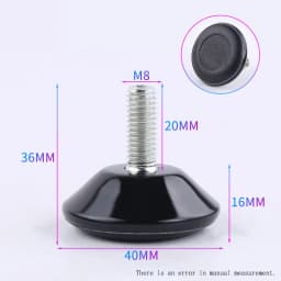 M6 M8 M10 Adjustable Leveling Chair Leg Feet Furniture Mat Screw-in Base Sofa Bed Cabinet Table Floor Protector Anti-slip Pad