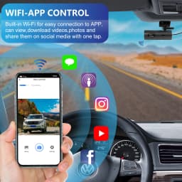 Dashcam for Car Black Box Driving Video Recorders 4K/2K WiFi Mini Front Camera Dash Cam 24H Parking Monitor Car Recording Camera