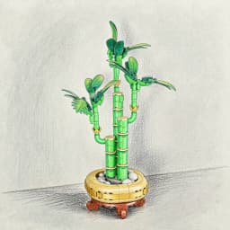 Botanical Collection Building Blocks Sets Compatible With Legoed Particles Suitable For Christmas Gifts