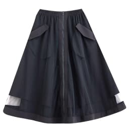 oversized mesh vintage Elastic high waist spring summer autumn casual loose long for woman skirts womens 2025 skirt clothing