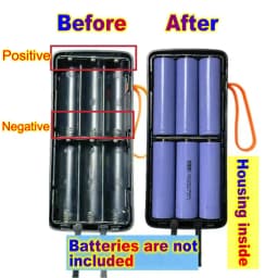45W Empty Power Bank Case 21700 18650 Battery Housing For Powerbank Charging For Macbook Tablet PC DIY Power Station Box Shell