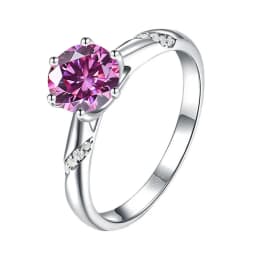 JoyceJelly S925 Ring With 1CT D Color Moissanite Diamond Female Classical Sterling Silver 925 Jewelry For Wedding Engagement