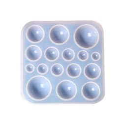 Round Gem Patch Rings Bracelet Silicone Mold Keyring Pendant Handmade Mold DIY Rings Pendant Jewelry for Valentines Gift Craft