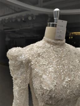 Bride Accessories Long Sleeve High Neck Shinny Jacket Of Wedding Dresses For Girls To Wear