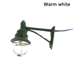 1:87 Scale Model Warm White LED Street Lamp Posts, Dollhouse Ceiling Decor; Miniature Wall Lighting