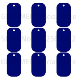 100Pcs Nameplate Laser Engraved Number Pendant for KeyChain Diy Making Aluminum Military Identity Tag Custom Personalized ID