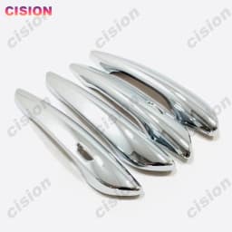 4x Black Chrome Carbon Fiber Exterior Car Door Handle Frame Panel Cover Trim ABS Sticker For Mazda 3 BP CX30 CX50 CX60 CX80 CX90