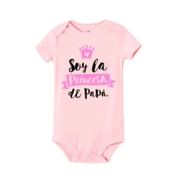 No Falling in Love I'm My Dad's Spanish Printed Baby Bodysuit Funny Newborn Jumpsuit Toddler Summer Clothes Infant Shower Gifts