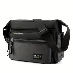 Men Multifunctional Crossbody Bag Nylon Waterproof Shoulder Bag Large Capacity Casual Male Messenger Bag Design Travel Daily