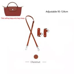 Leather Replacement Crossbody Bag Strap Fit for 2024 New Longchamp mini shoulder strap without punching modification