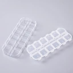 One Piece 13x5x1CM 12 Slots Compartment Plastic Storage Box Adjustable Rectangle Jewelry Container Box Case for Beads&earrings