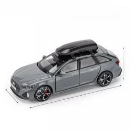 1/32 RS6 Car Model Toy Simulation Alloy Diecast Doors Opened Sound Light Shock Absorption Vehicle Models Ornaments Child Gifts