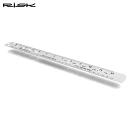 1pc RISK Bicycle Spoke Ruler Bike Spoke Length Gauge Crank Ball Bearings Cotter Pin Measuring Tool Double Sided Metric Imperial