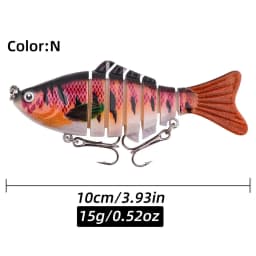 1 PCS Wobblers Fishing Lures Artificial Multi Jointed Sections Artificial Hard Bait Trolling Pike Carp Fishing Tools