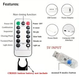 Christmas Curtain LED String Lights 6m/3m/2m/1m USB Plug 8 Modes Party Lights New Year Home Wedding Holiday Decor Aesthetic