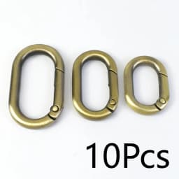 10/20Pcs Spring O Ring Buckles 13-32mm Openable Loop Carabiner Clip Hook for Bag Strap Keyring DIY Craft Hardware Accessories