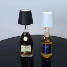 Wireless Table Lamp LED Wine Bottle Base Rechargeable Vases Light Touch Switch Bar Dining Lamp