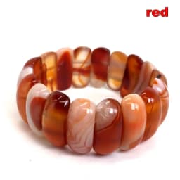 Agate Du Botswana Bracelet Reiki Healing Pink Quartz Aventurine Multicolore Rose Crystal Rectangle Bar Charms Bracelets 10*25mm