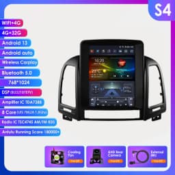 Hizpo 8Core 9.7 Inch Car Electronic Devices For Hyundai Santa Fe 2 2006 - 2012 2din Head Unit Carplay Radio Multimedia GPS WIFI