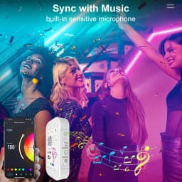 30M 12V WiFi Bluetooth RGB LED Strip Lights APP Music Sync Remote Control Led Tape Light Color Changing For Wall Room Decoration