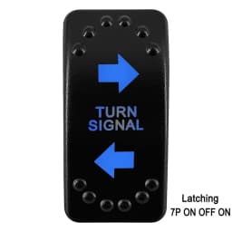 Waterproof Rocker Switch with Blue LED | 12V/24V Latching & Momentary (SPST/ DPDT) | for Marine, UTV, ATV, RZR, Automotive
