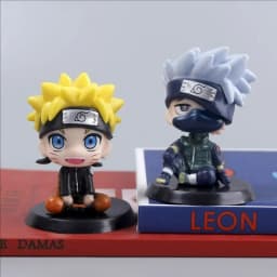 Naruto Anime Figure Sasuke Kakashi Itachi 9cm PVC Q Version Statue Model For Room Bedroom Decor Gift