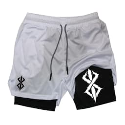Summer Shorts for Men 2 in 1 Athletic Gym Workout Running Performance Shorts Print with Phone Pocket Quick Dry Breathable