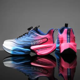 Performance Running Shoes Men Women Carbon Plate Lightweight Rubber Outsole Breathable Mesh Sneakers for Athletic Training