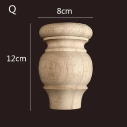 1pc Furniture Round Solid Wood Table Legs Sofa Feet Cabinet Bed Dressing Table Replacement Foot Support Hardware