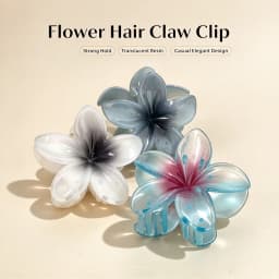 Elegant Gradient Hair Clips Flower Hair Claws Big Size Fashion Head Wear Hairpin for Women Girls Crab Barrette Hair Accessories