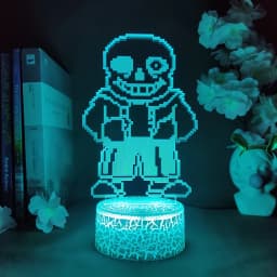 Undertale Anime Lamp Cute Room Decor RGB Table Light Houses Decoration Undertale Sans LED Nightlight for Children Birthday Gifts