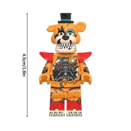 Cute Cartoon Game Figure Bricks Freddy Bonnie Chica Miniatures Kawaii Bonnie Bear Desktop Ornament Birthday Party Favors Gift