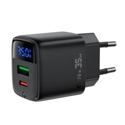 ACEFAST GaN 35W Fast Charging USB C Phone Charger For Samsung S25 S24 PD QC Quick Charge Wall Adapter With LED Digital Display