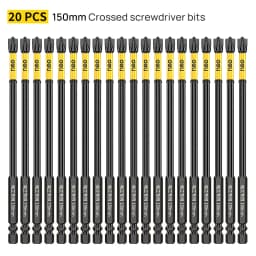 Non-slip Cross Screwdriver Set Magnetic Batch Head Magnetic Batch Head Impact Screw Driver Bit 65/110/150mm