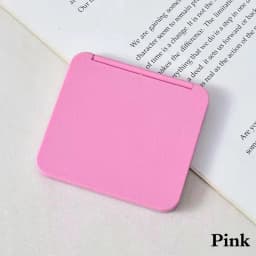 2-Face Makeup Mirror Square Portable Cute Girl'S Gift Hand Mini Mirror Pocket Double-Sided Makeup Mirror Compact Multiple Colors