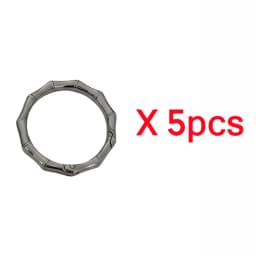 5-30pcs DIY Metal Bamboo Spring Ring 19-38mm Round Connector Buckle for Clasps Bag Handbag Carabiner Pendant Jewelry Accessory