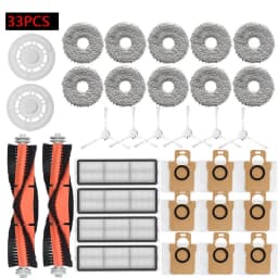 For XIAOMI Mijia Omni 1S B101CN B116 Robot Vacuums Spare Parts Dreame S10 S10+ Main Side Brush Rags Hepa Filter Dust Bags