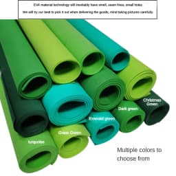 87x50cm Green Eva Foam Paper Thin Eva Rubber Plate Christmas Tree Making Foam Handmade Model Making Cosplay Thickness 1/2/3mm