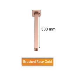 Bathroom Accessories Shower Arm Square Wall & Ceiling Mounted Shower Head Support Brushed Gold, Black, Gold, Rose, Gun Metal
