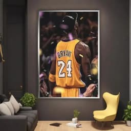 Basketball Legends Canvas Art Kobe LeBron More Framless Wall Decor for Living Room Sports Themed Home Decoration Ideal Gift
