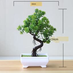 New Green Small Tree Potted Bonsai Ornaments Home Garden Hotel Bathroom Bedroom Decoration Artificial Plants Bonsai Fake Plants