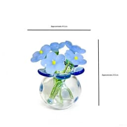 6/7Pcs Realistic Glass Flower Artificial Simulation Plants for Home Decoration and Creative Gift Ideas