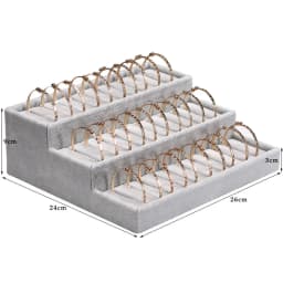 Jewelry Organizer Ring Watch Display Tray Bracelet Display Watch Pillow Decoration 3Layers Jewrlry Display Stand Watch Pallet
